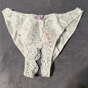 Savage X Fenty White Crotchless Panty